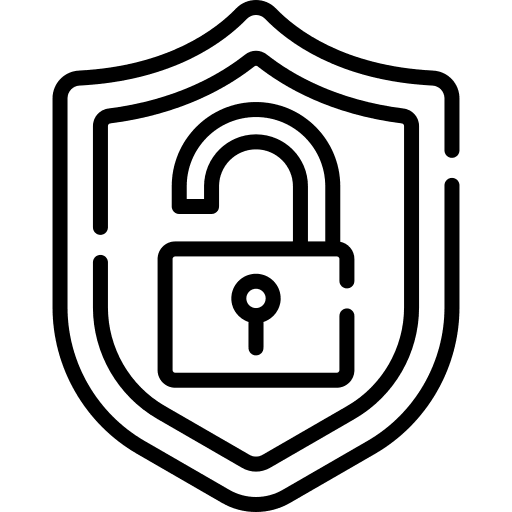 Shield shield keylocks protection icon