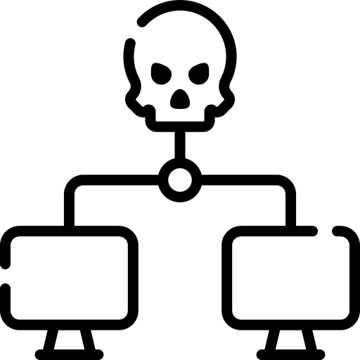 Skull access virus miscellaneous icon