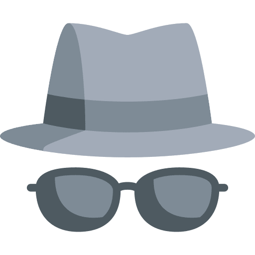 Incognito stranger profession investigation icon