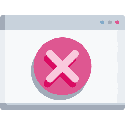 Unsafe security internet digital icon