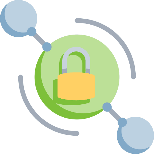 Connection padlock internet security connection icon