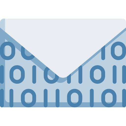 Mail privacy encrypted protection icon