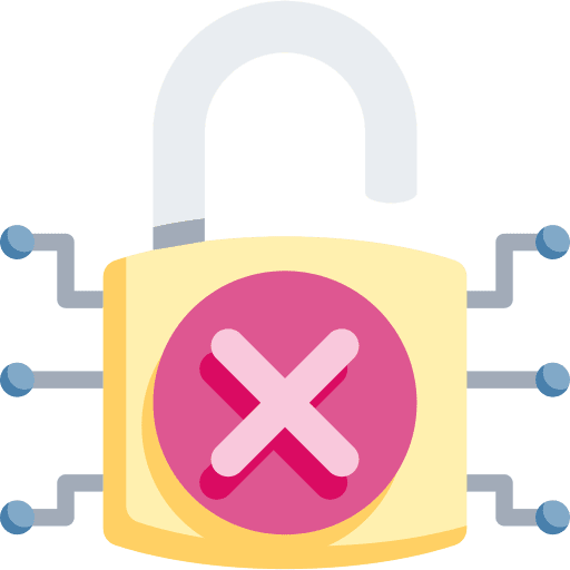 Padlock unlocked padlock security icon