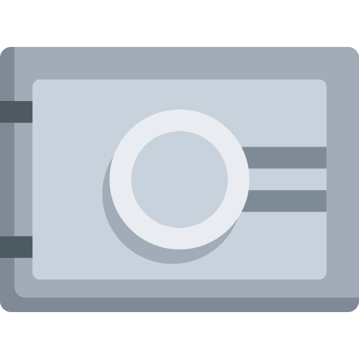 Safety box business and finance furniture and household safe box icon