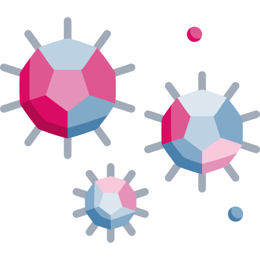 Virus interface security virus icon