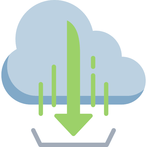 Download cloud electronics transfer icon