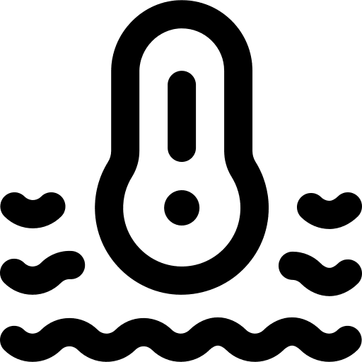 Water temperature weather thermometer temperature icon