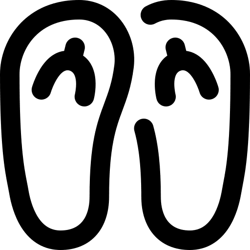 Flip flops sandals fashion footwear icon