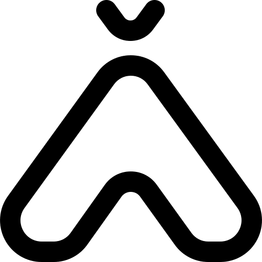 Tent travel rural camping icon