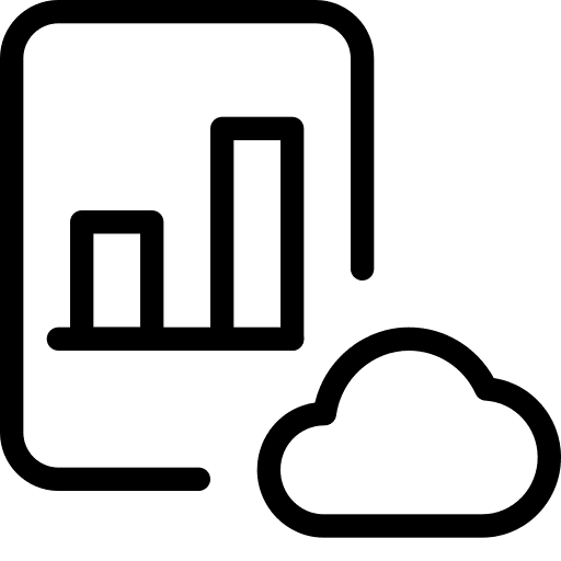 Cloud computing graph infographic cloud computing icon