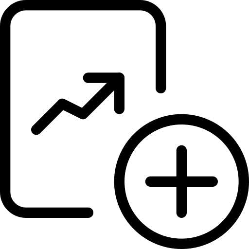 Add add business and finance line icon