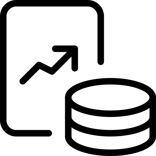 Database report market business and finance icon