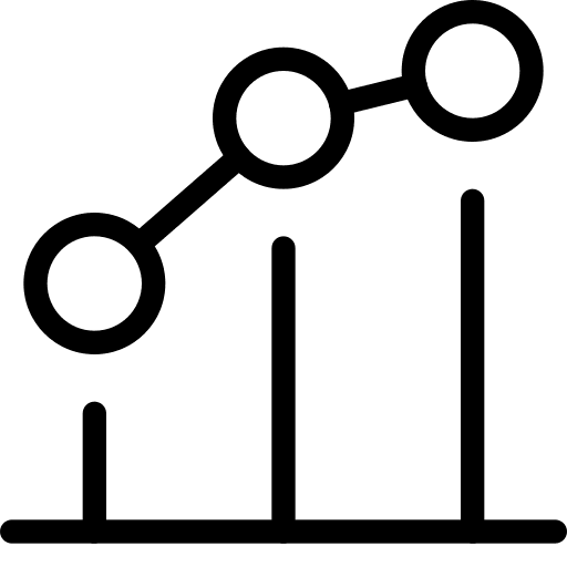 Dots graphic report stats icon