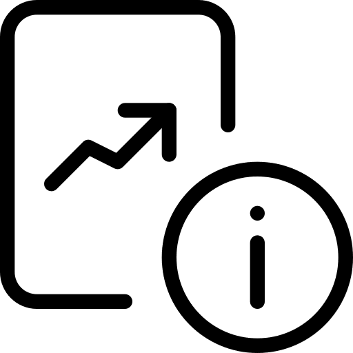 Info line chart business growth chart icon