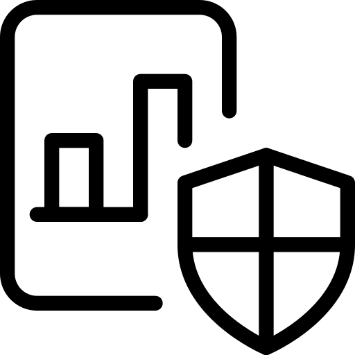 Defense graph unknown seo and web icon