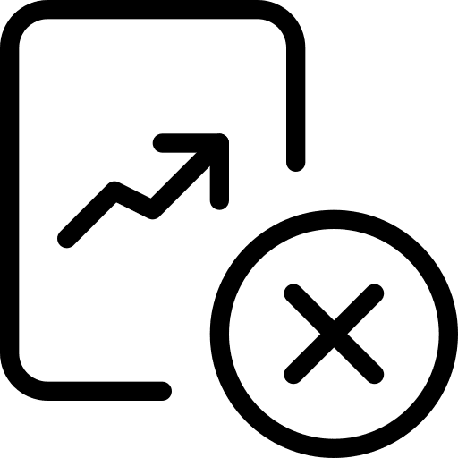 Delete document chart business icon