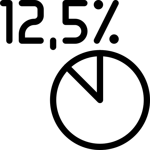 Percentage percentage stats statistics icon