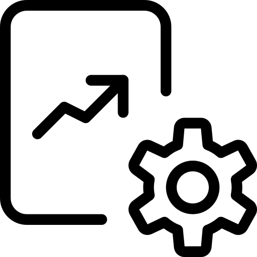 Setting line graph document file icon