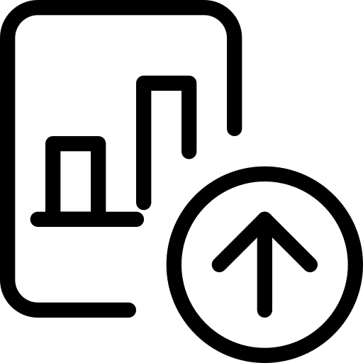 Upload file infographic upload icon