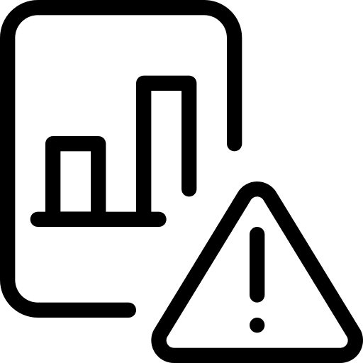 Warning seo and web warning business icon