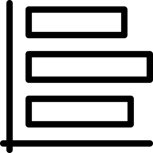 Vertical vertical graph graphic icon