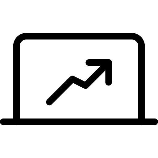 Analysis analysis graphic laptop computer icon