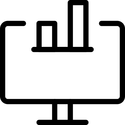 Computer computer business and finance webpage icon