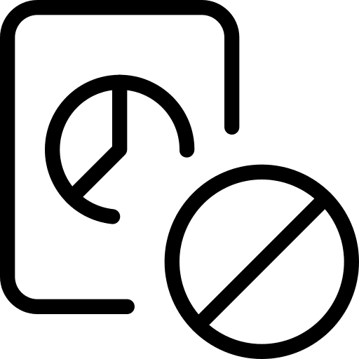 Blocked data analytics chart pie business and finance icon