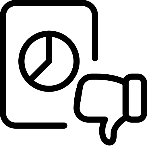 Dislike web analysis dislike business and finance icon