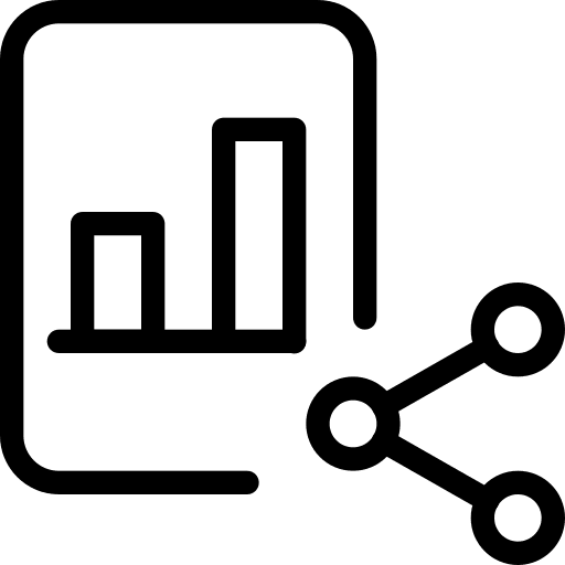 Share bar chart unknown business icon