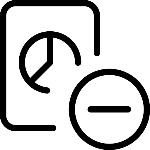 Stop stop chart pie business and finance icon