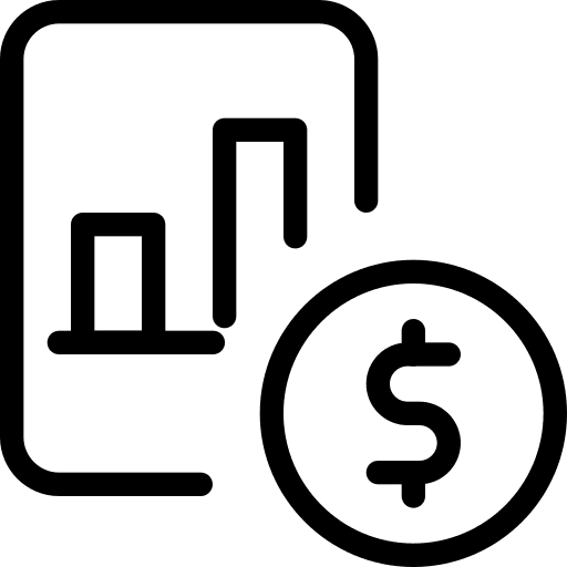 Dollar sign graphic analytics dollar sign icon
