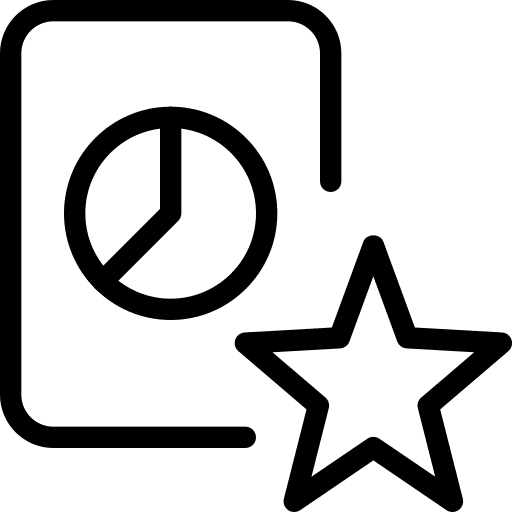 Favorite website favorite analysis icon