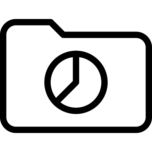 Folder browser analysis chart pie icon