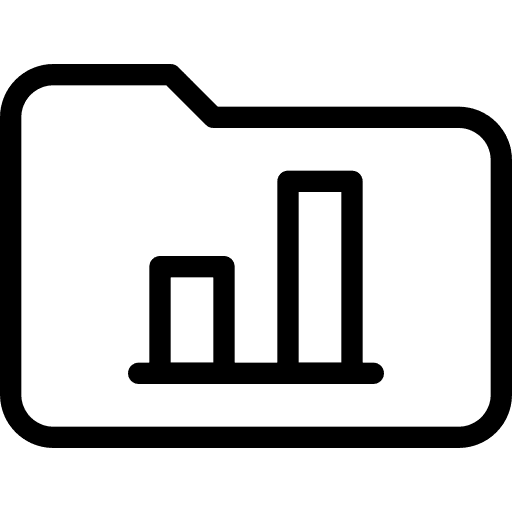 Folder report business and finance folder icon
