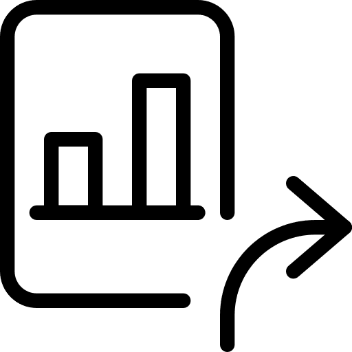 Forward bar chart unknown file icon