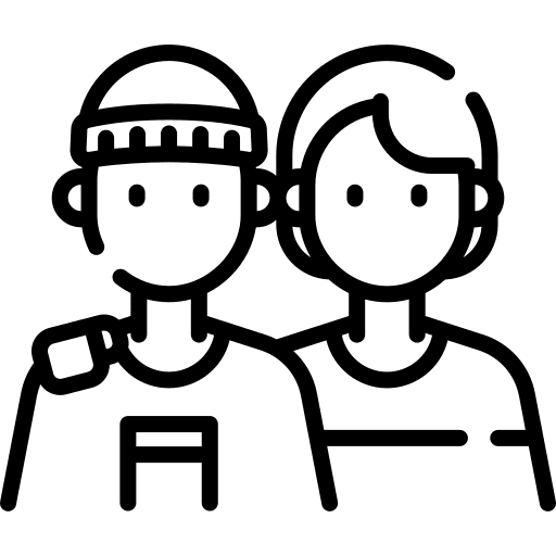 Friend inclusive sympathy no racism icon