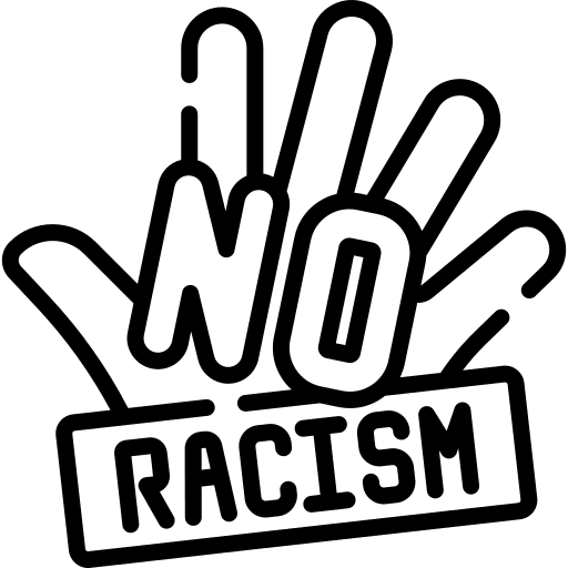 No racism respect hand equality icon