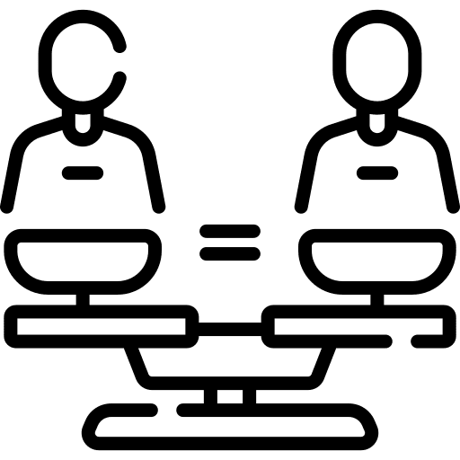 Equal human rights tolerance equality icon