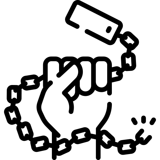 No racism injustice breaking miscellaneous icon