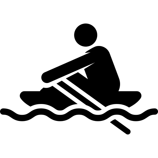 Canoeing sport canoeing people icon