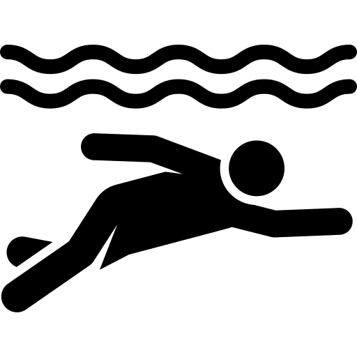 Diving people aquatic sports and competition icon