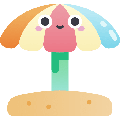 Beach umbrella holidays umbrella beach umbrella icon