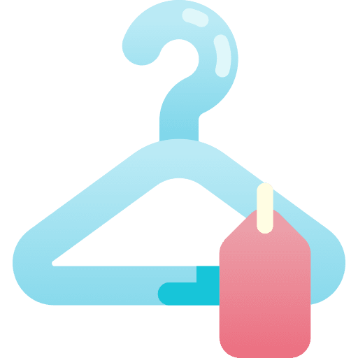 Clothes hanger tag clothes hanger price icon