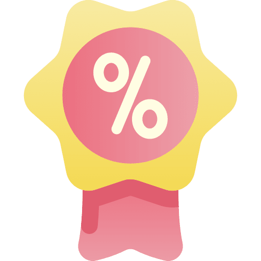 Discount label discount percent icon