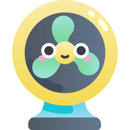 Fan electronics cool summer icon