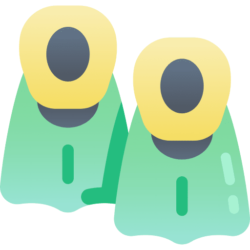 Fins swim holidays flippers icon