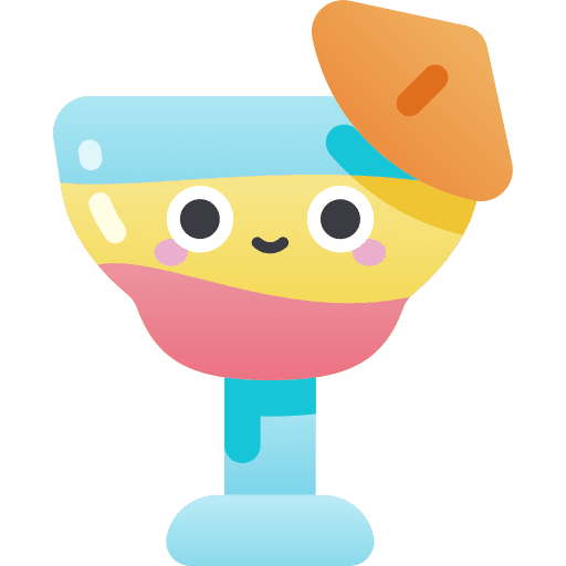 Drink food and restaurant beverage glass icon