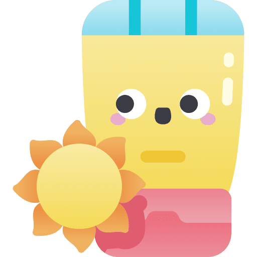 Sunscreen sun cream holidays cream icon
