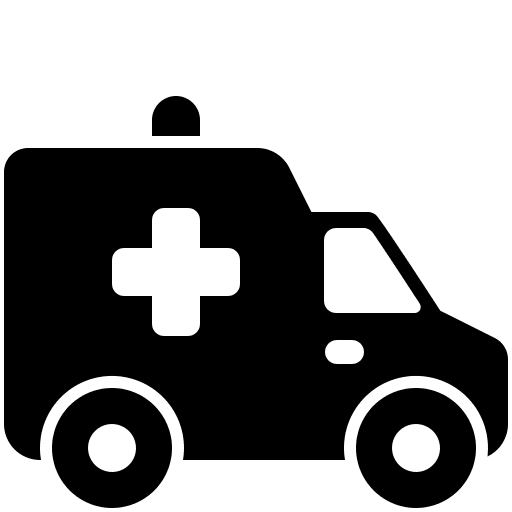 Ambulance transport emergency ambulance icon